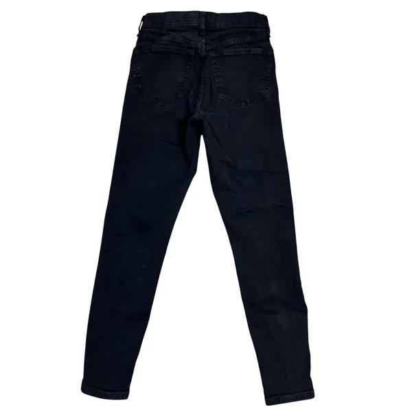 Topshop Jamie Skinny Ankle Jeans‎ 26 Black Mid-Rise Stretch Denim Emo Goth Pants - Image 2