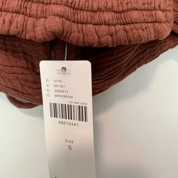 NWT ANTHROPOLOGIE The Jerry Cinched Top‎ Brown - Image 5