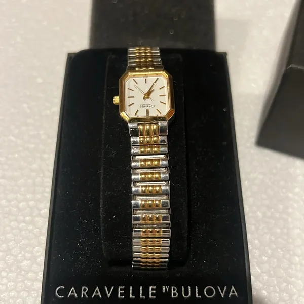 Bulova Caravelle Gold and Silver Women's Watch - Image 5