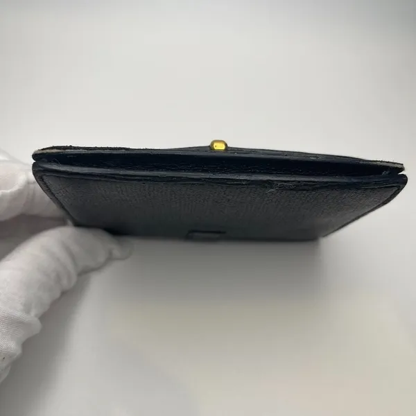 YSL Y Line Compact Wallet Wallet - Black w/ Gold - Preowned - Image 4