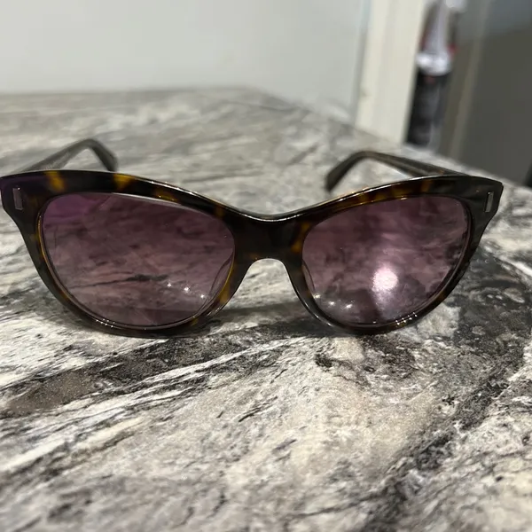 Marc By Marc Jacobs Tortoise Sunglasses with Purple Tint - Image 10