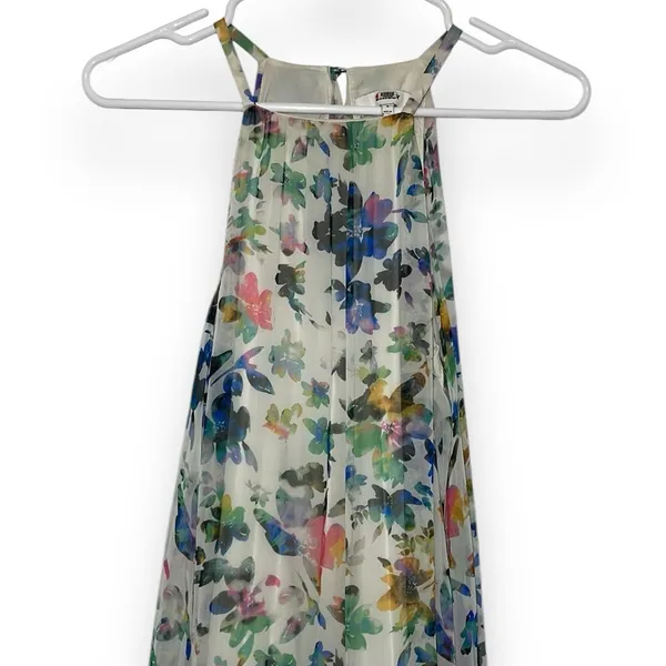ASTR the Label Floral Halter Maxi Dress Womens 4 Multicolor‎ Excellent Pleated - Image 3