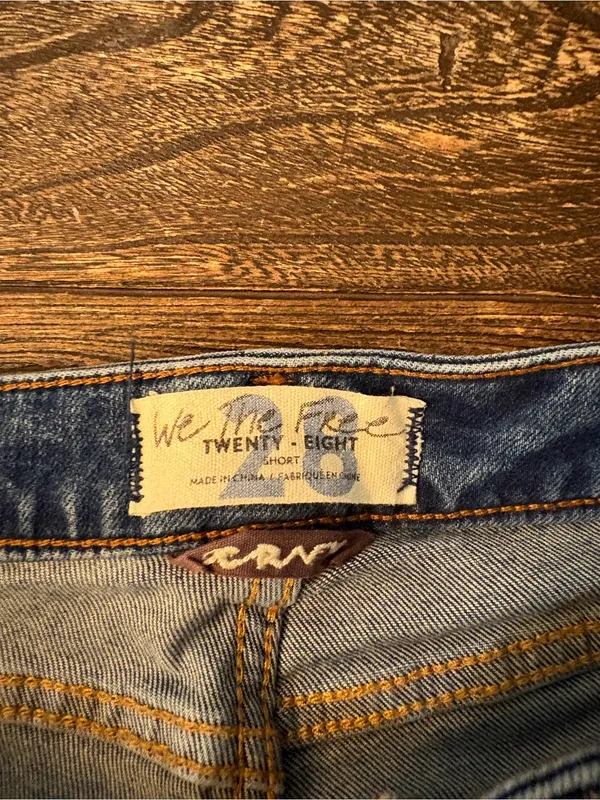 We The Free Aster Straight Leg Jeans Womens 28 Short Blue Excellent Raw Hem - Image 4