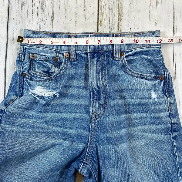 American Eagle Strigid Highest Rise Baggy Straight Ripped Distressed Jean - Image 4