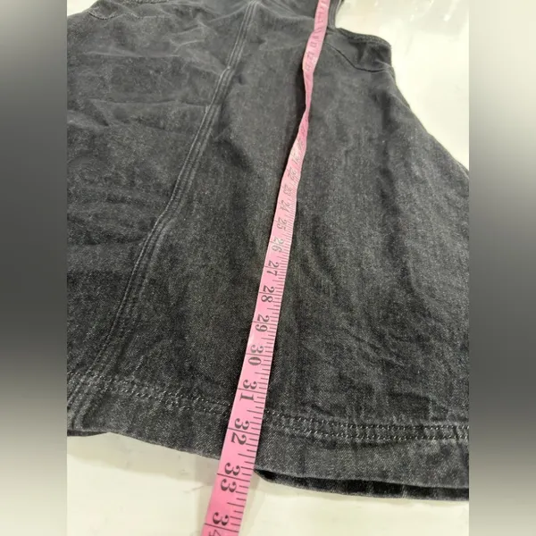 Casual Denim Black Dress - Image 11