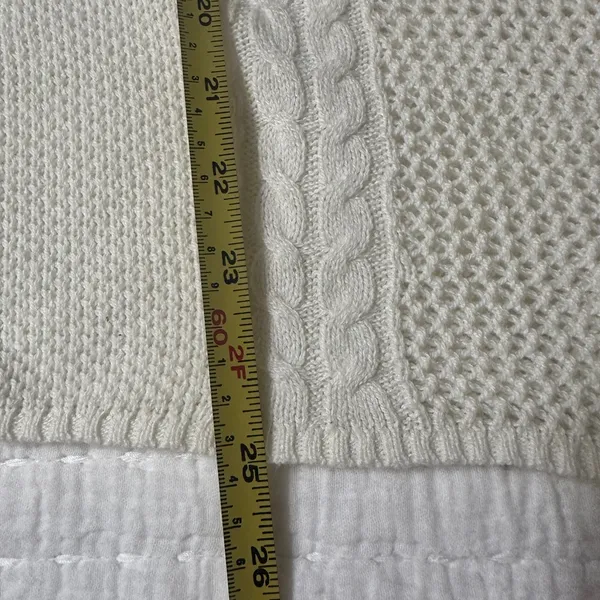 American Eagle Outfitters Knit Cream Sweater size large - Image 7