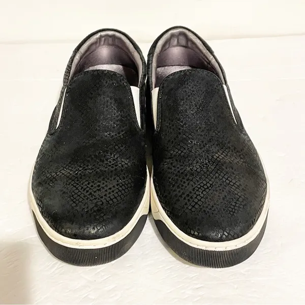 Johnston‎ & Murphy Womens 7M Slip-on Textile Leather Snakeskin Pattern Sneaker - Image 3