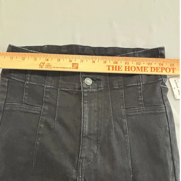 Free People We The‎ Free High Rise Skinny Jeans Dark Shadows Black Size 30 - Image 4