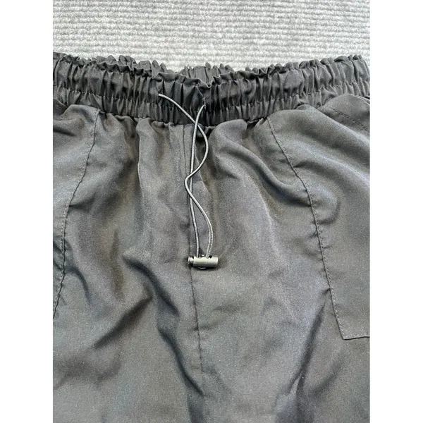 SheIn Black Parachute Cargo Pants Womens Relaxed Fit Elastic Waist Utility Small 24x28 - Image 3