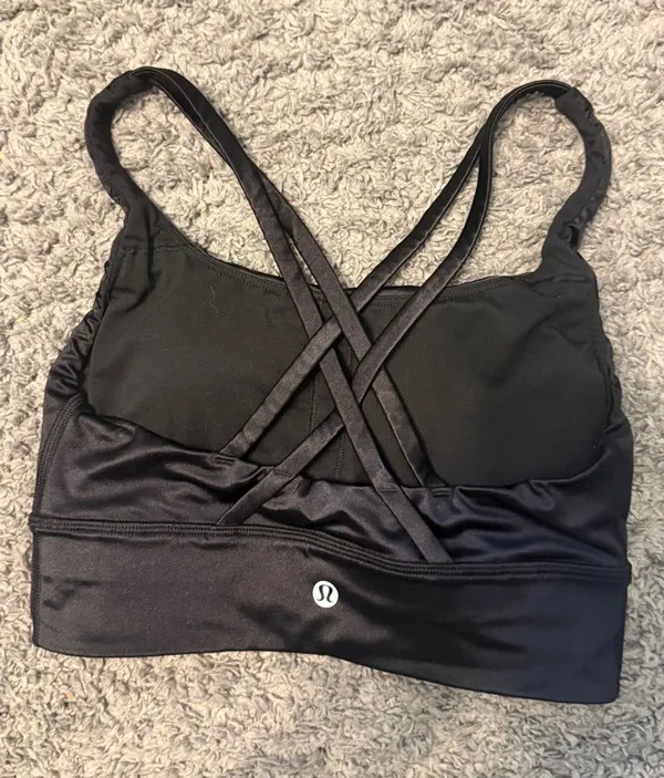 lululemon athletica Black Crisscross Strappy Sports Bra - Image 2