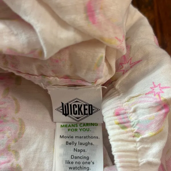 Aerie Wicked Movie Pajama‎ Shorts Womens XS Pink White Cotton Modal Sleepwear - Image 5
