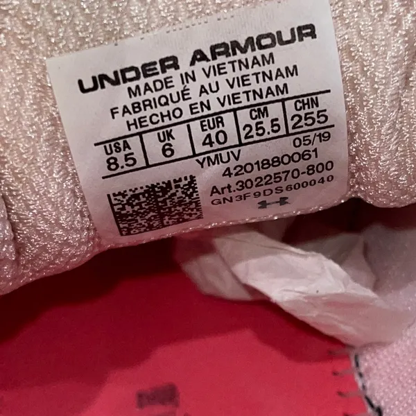 Pre-Owned Under Armour HOVR Infinite Mojave Pink Running Shoe Sz 8.5 3022570-800 - Image 8