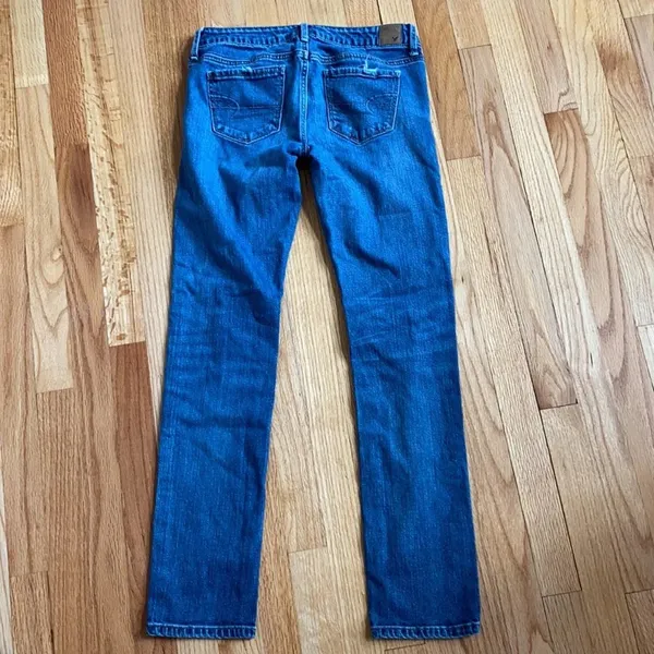 American Eagle Outfitters Skinny Distressed Low Rise Stretch Jeans size 6‎ - Image 9