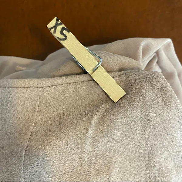 Show me your MuMu The Lauren Tie‎ Maxi Dress in beige chiffon size medium - Image 8