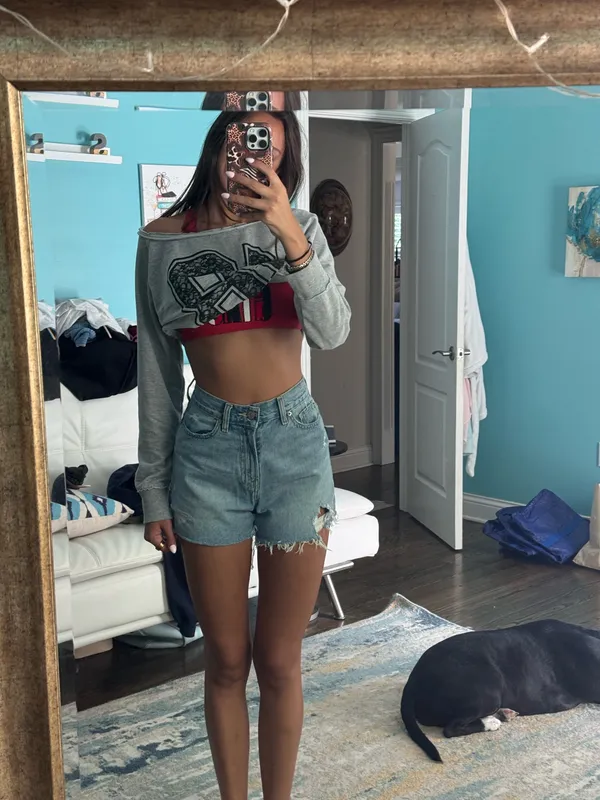 Bdg high waisted jean shorts - Image 7