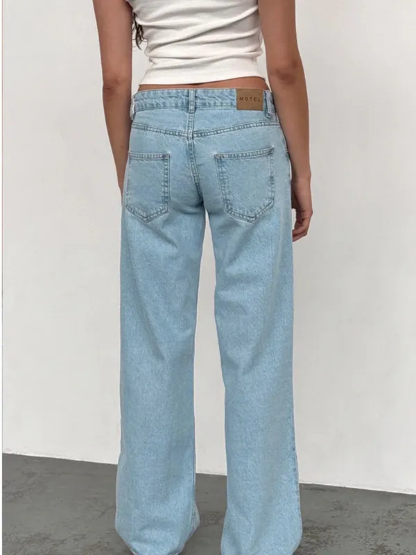 Motel Rocks light wash wide-leg jeans - Image 6