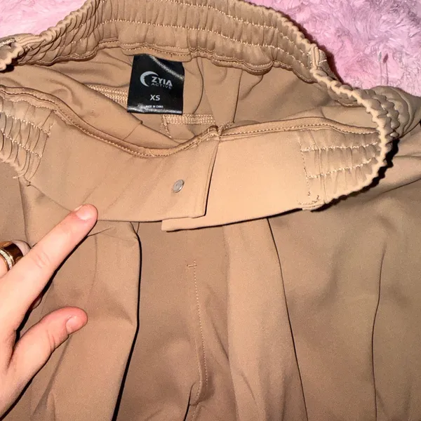 ZYIA Active Brown Athleisure Jogger Pants Size‎ XS Elastic Waist - Image 5