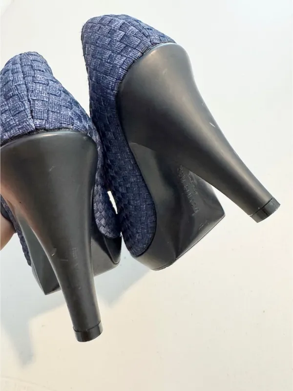 Bernie‎ Mev Legend Pumps 38 Handwoven Elastic High Heel Whimsigoth Fairy Grunge - Image 5