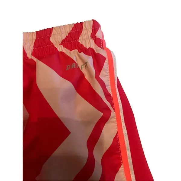 Nike Dri Fit Women’s Athletic Shorts orange/ white/zebra print size M - Image 4