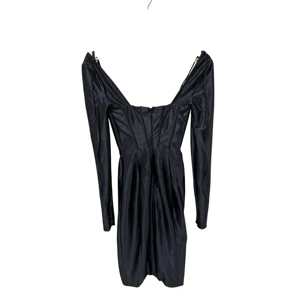 House of CB Grazia Long Sleeve Satin Corset Dress NWOT Size‎ XS - Image 10