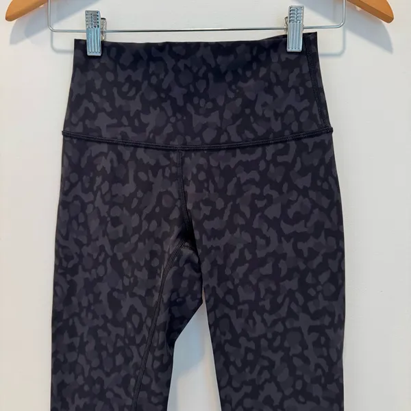 Lululemon Align High-Rise Crop Intertwined Camo Deep Coal Multi size 4 - Image 5