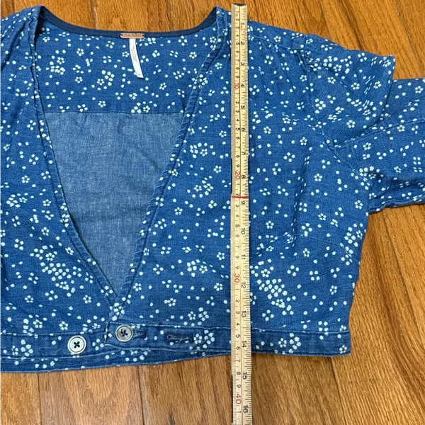 Free People Wild Heart Floral Wide Leg Pant Crop Top Set Sz‎ 10 - Image 11