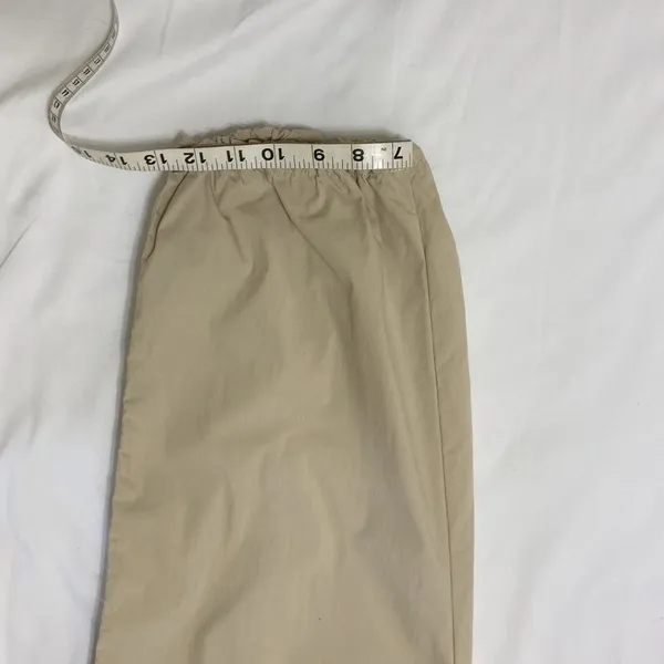 Uniqlo,Women’s ,Cream, Long, Cargo Pants With Elastic Ankle.Size-Large. - Image 9