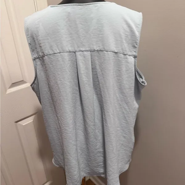 Primark Sky Blue V-Neck Blouse - Image 3