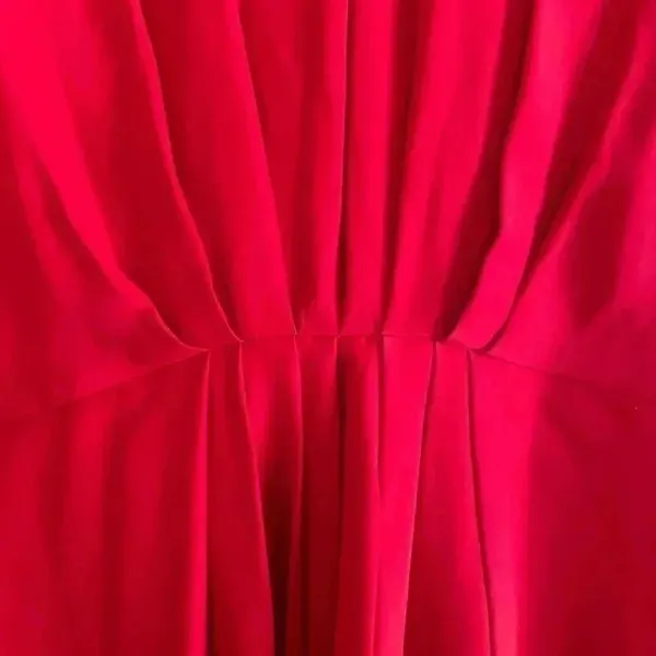 Amanda Uprichard Jenny red silk dress​​​​​ size large gathered waist - Image 2