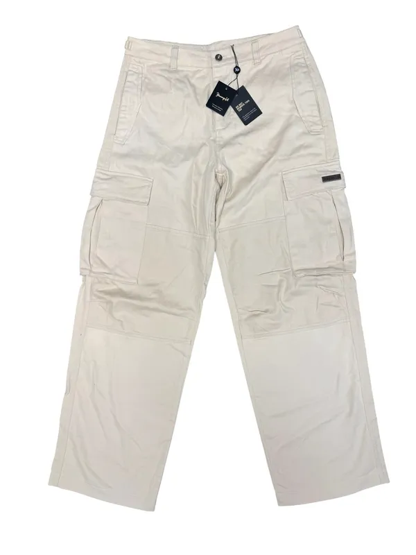 YoungLA Womens Metro Cargo Pockets Pants Womens Beige Khaki Small NEW NWT - Image 4