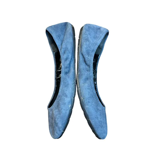 Cole Haan Grand.OS Womens 8 Blue Suede Ballet Flats Comfort Casual W04526 - Image 6