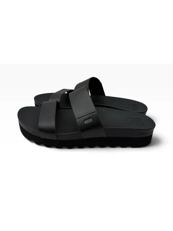 -REEF Cushion Vista Platform Sandal Womens 12 Black Comfort Slide Casual Shoe - Image 5