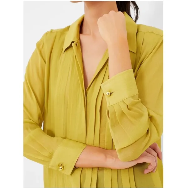 NWT Tuckernuck Chartreuse Natalia Blouse medium - Image 5