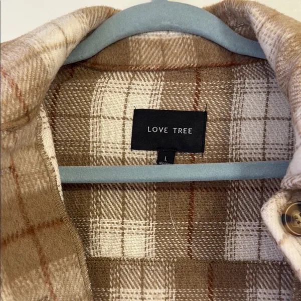 Love Tree Women's Plaid Jacket - Brown - Image 2