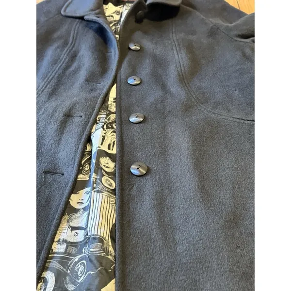 Alorna by Forstmann‎ Long Brown Wool Coat Button Up Made In USA Petite Measured - Image 4