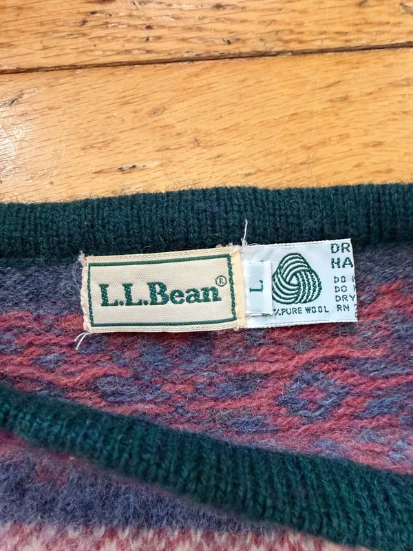 Vintage L.L. Bean Sweater Wool - Image 3