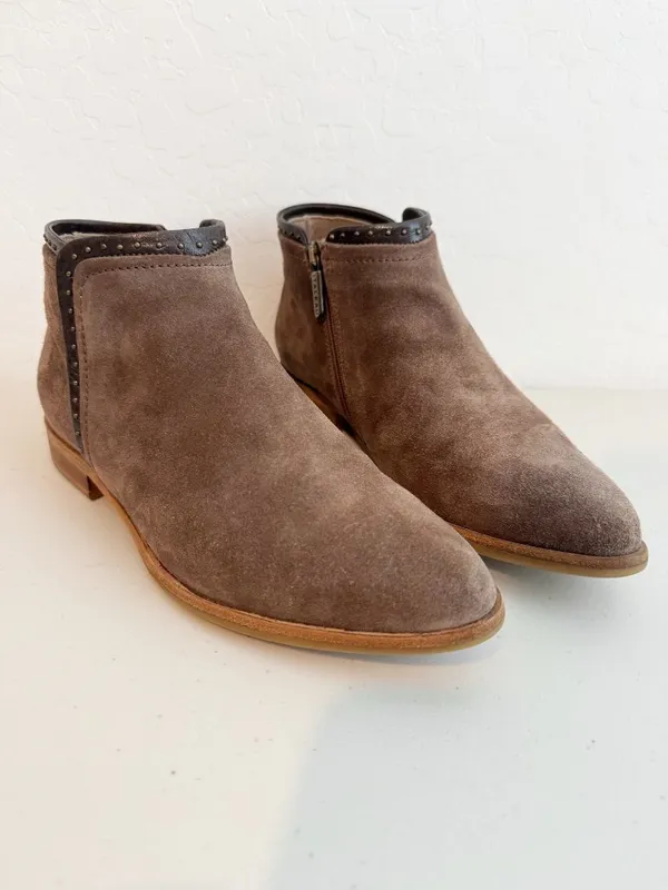 Italeau Miralda Suede Waterproof Boots Womens Size 36 Studded Winter Western - Image 2