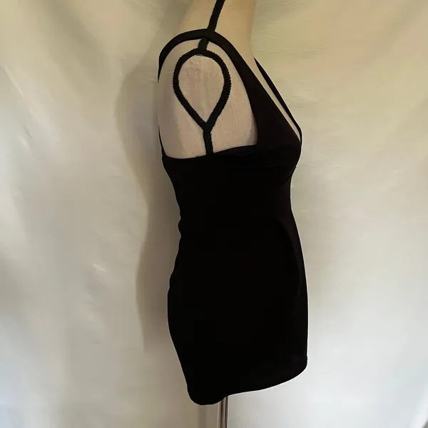 The Impeccable Pig Y2K Plunge Womens omper Sz S Strappy Resort Cross Back Club - Image 7