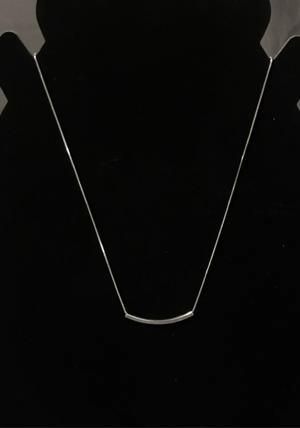Sterling Silver Necklace with sterling bar - Image 3