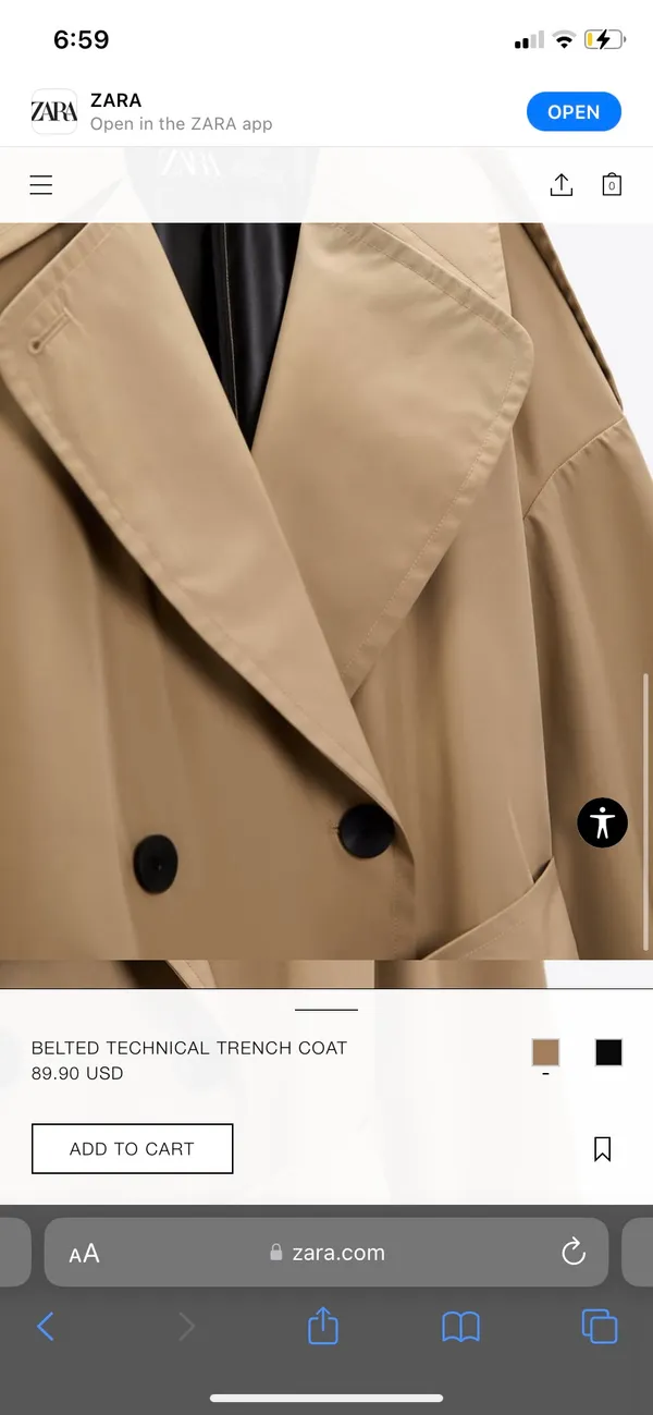 Zara Trench Coat - Image 3