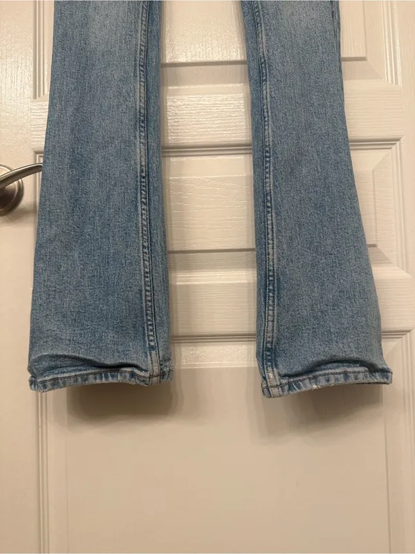 Free People Low Rise Slim Boot Cut Jeans Size 24 - Image 4