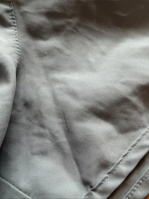 Nike Women's Pale Gray Athletic Running Shorts - Image 6