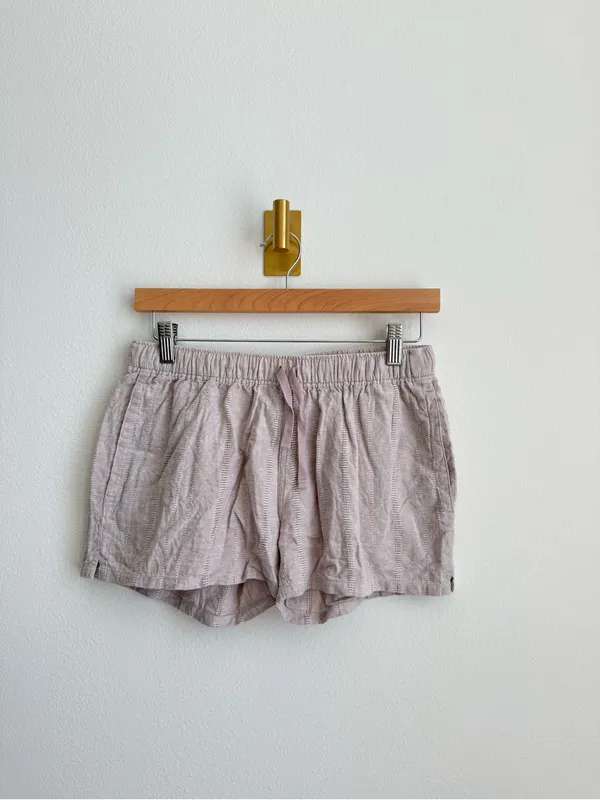 Patagonia Island Hemp Baggies Shorts Women's XS Beige Organic Cotton Hemp Pocket - Image 3