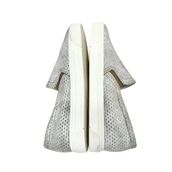 Naturalizer Aileen Grey‎ Metallic Perforated Leather Slip On Sneakers Womens 9M - Image 7