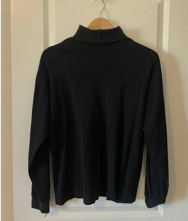Gap Vintage Black Classic Turtleneck 100% Cotton - Image 2