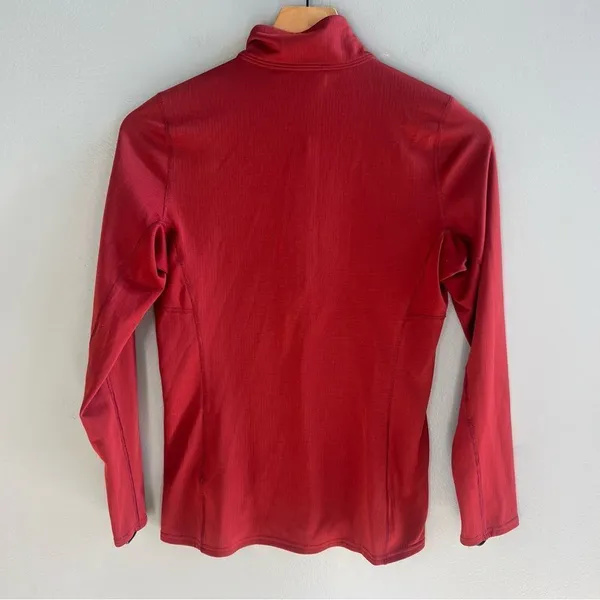 Patagonia Midweight Capilene Baselayer Crimson Red Pullover Zip Neck Shirt XS - Image 6