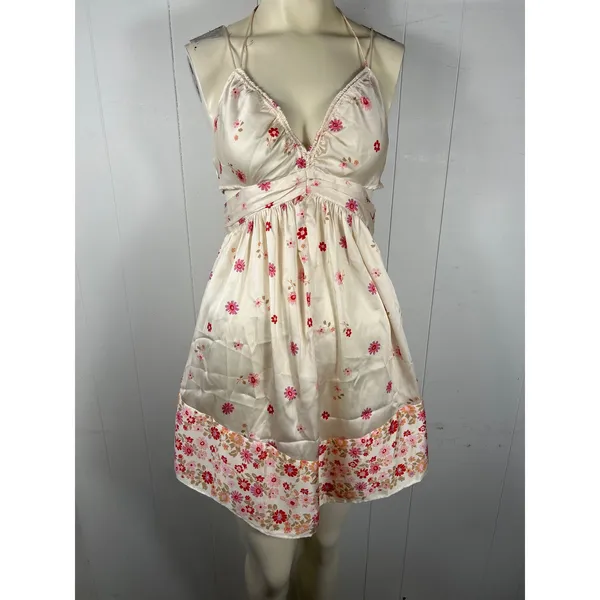 Free People Intimately Oasis Placed Floral Mini Dress in pink combo. Size M NWOT - Image 3
