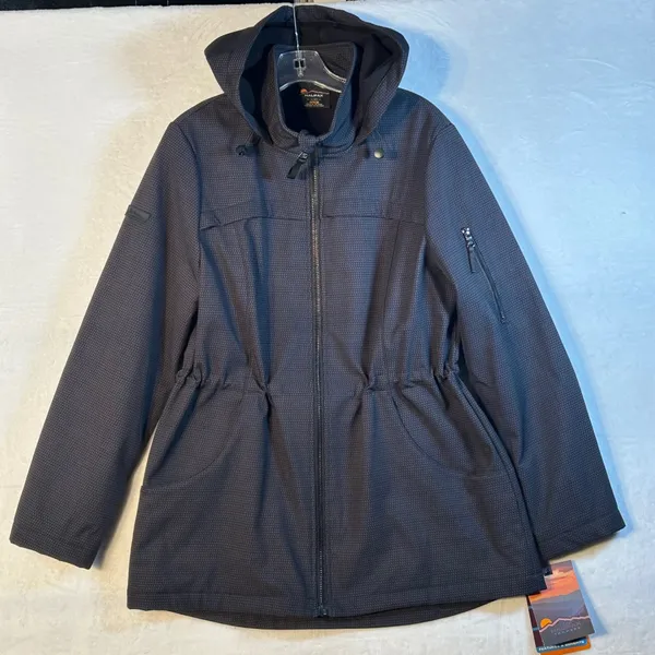 Halifax Traders by HFX Women's Black‎ Print Water Resistant Hooded Jacket Size L - Image 15