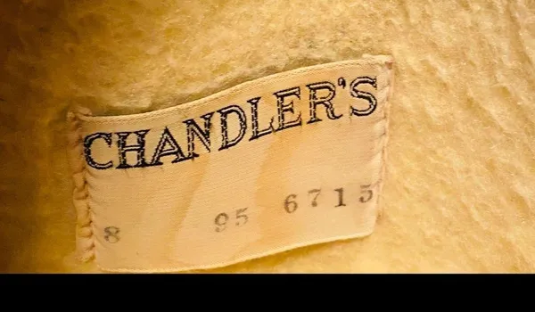 Vintage English leather and sheep lined boots - Image 6