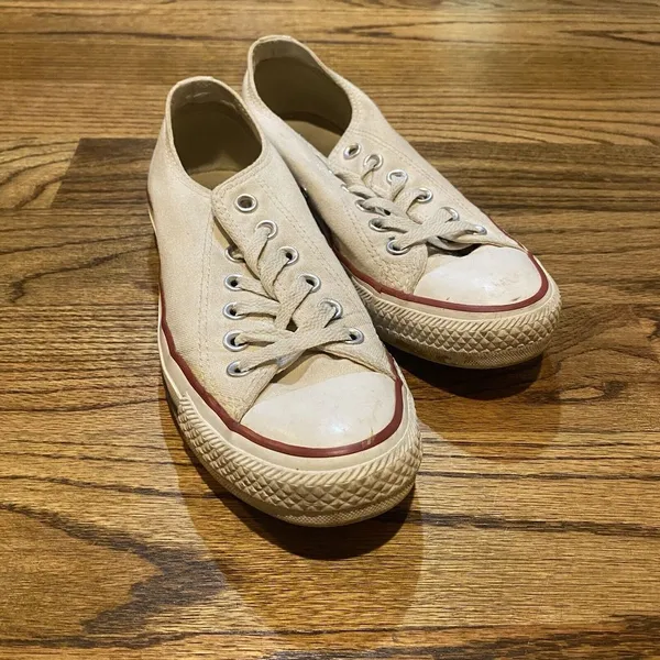 Converse All Star White Canvas Low Lace-Up‎ Unisex Sz M5/W7 - Image 10